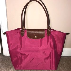 Large Longchamp Le Pliage Nylon Tote